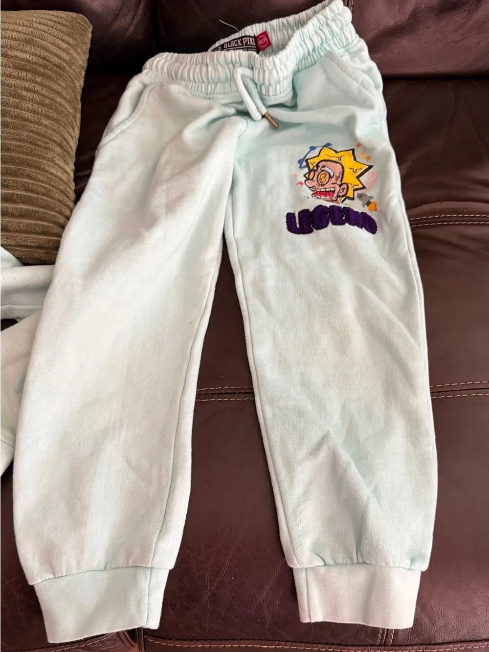 Kids Light Mint Graphic Hoodie & Jogger Set - LEGEND